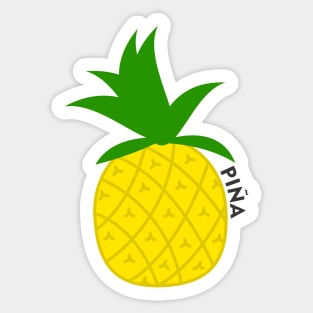 Pineapple Fruit Puerto Rico Caribbean Tropical Latino Food Sticker